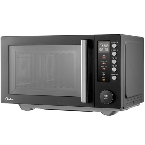 마이디어 플랫 광파오븐 에어프라이어 전자레인지 25L 블랙 후기 분석 - 구성품 안내