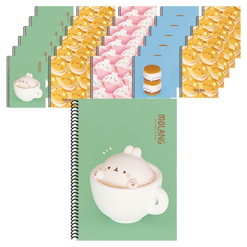 몰랑이 스프링 연습장 70매, 랜덤발송, 30개