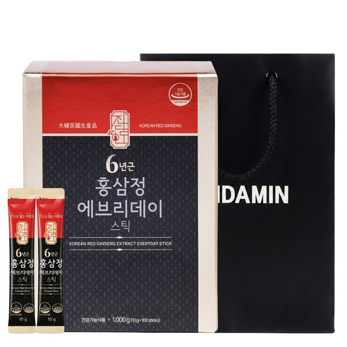 진담인 6년근 홍삼정 에브리데이 스틱 100p, 1kg, 1개 1kg, 1개