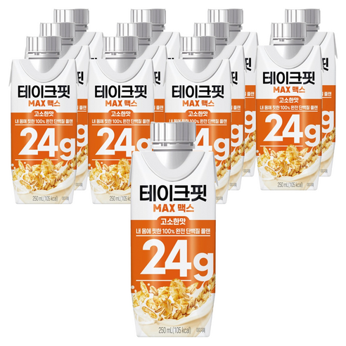 테이크핏 맥스 고소한맛 프로틴 250ml, 12개 솔직 후기 | 실사용자 리뷰 분석 - 상품 이미지 1