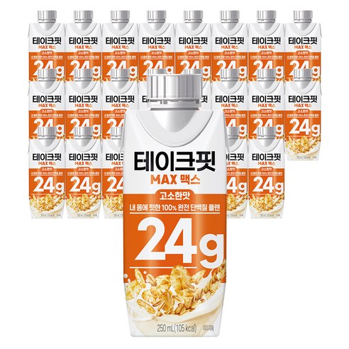 테이크핏 맥스 고소한맛 프로틴 250ml, 24개 솔직 후기 | 실사용자 리뷰 분석 - 상품 이미지 1