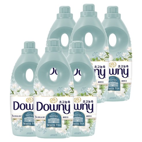 다우니 7일향수 초고농축 섬유유연제 화이트티 본품, 1.05L, 6개