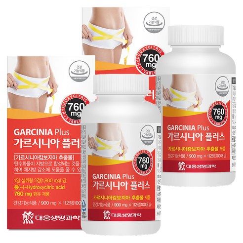 대웅생명과학 가르시니아 플러스, 112정, 2개
