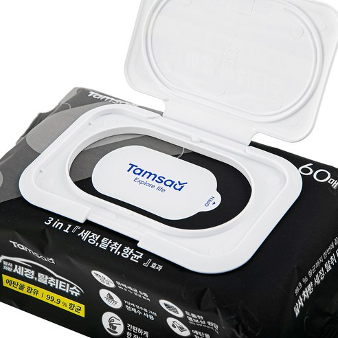 탐사 자동차 차량용 99.9%살균 세정티슈 후기 분석 - 차량 비치 모습