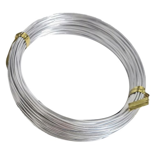 마다꾸미 수공예 컬러 철사 1.0mm, 01 실버, 1개