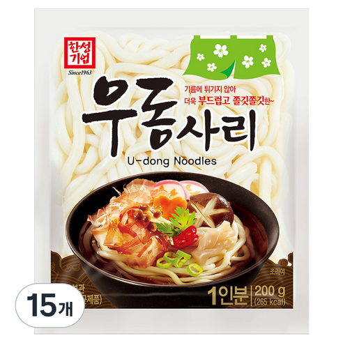 한성기업 우동사리, 200g, 15개