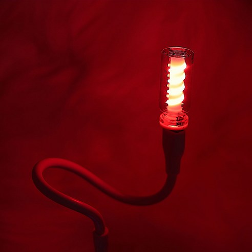 멀티탁 코브라 USB 차량용 엠비언트 터치 무드등, 레드