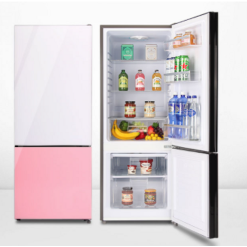 쿠잉전자 프리즘 글라스 2도어 냉장고 방문설치 이미지 2