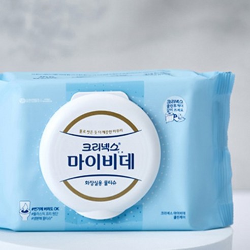 마이비데 클린케어 화장실용 물티슈 캡형 80매, 8개 이미지 2