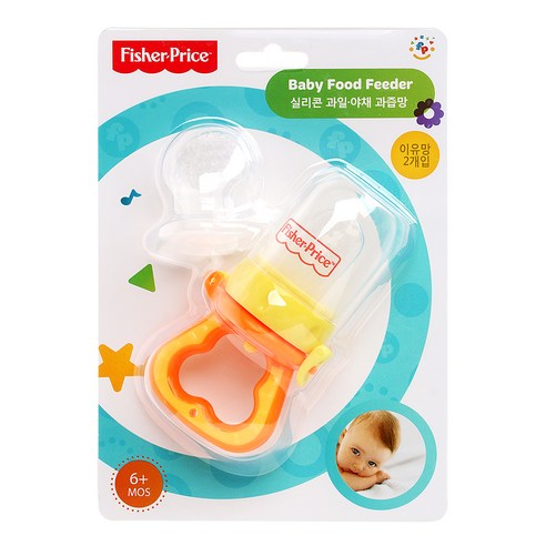 費雪Fisher-Price 奶嘴餵食器, 橘色, 1組- 蔬果輔食奶嘴| 酷澎