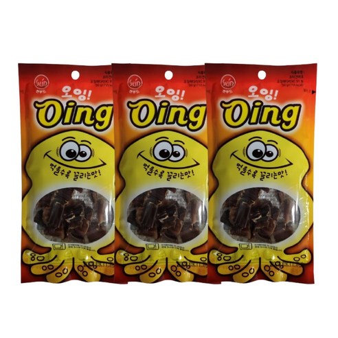 썬푸드 오잉 조미건어포, 50g, 3개