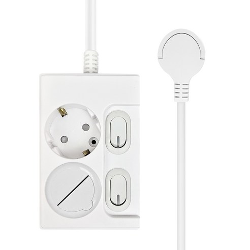 원스탑 재로갭 슬림 개별 스위치 멀티탭 2구 16A + 안전커버 솔직 후기 | 실제 배치 사진 포함 - 상품 이미지 1