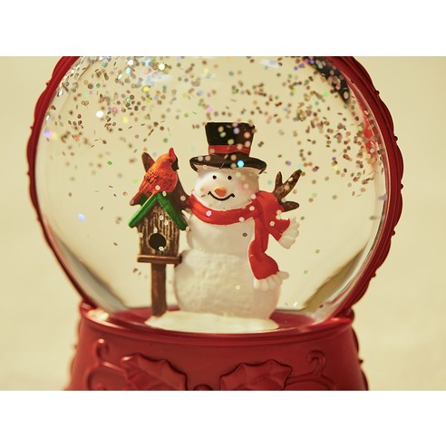 크리스마스 스노우 워터볼 무드등 실제 사용 후기 분석 - 가까이서 본 모습