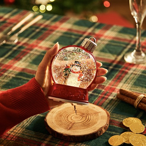 크리스마스 스노우 워터볼 무드등 실제 사용 후기 분석 - 다양한 디자인