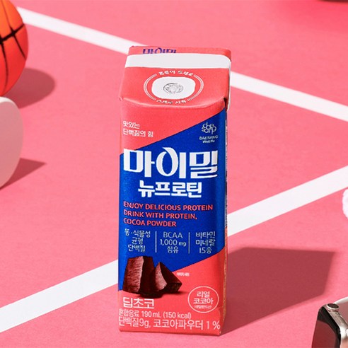 마이밀 정품 뉴프로틴 딥초코 190ml, 30개 이미지 3