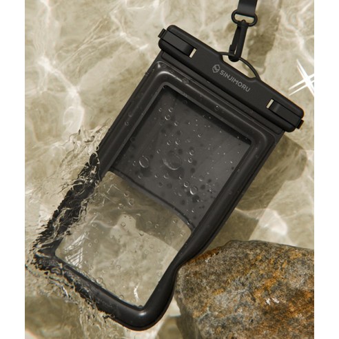 신지모루 IPX8스펀지 튜브 4중잠금 스마트폰 방수팩+ 크로스 스트랩 + 암밴드 + 핸드 스트랩 이미지 3