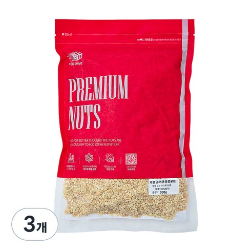 다다모마켓 볶음 땅콩 16분태, 1kg, 3개