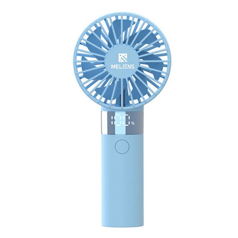 멜리언스 LED 컬러팝 미니 휴대용 선풍기, ML-TO01, 아이스블루