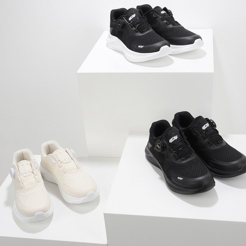 르까프 남녀공용 제트 러너 다이얼 런닝화 LE3R001U 후기 분석 - 착용 클로즈업