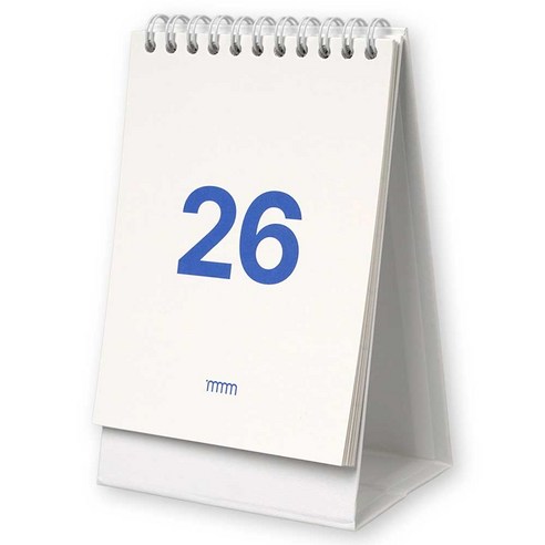 루카랩 2026년 MMM 미니 데스크 캘린더, 블루, 1개