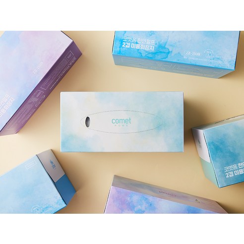 부드러움의 끝판왕 코멧 미용티슈, 지금 바로 득템하세요!