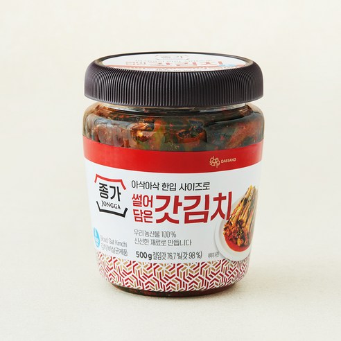 종가 썰어담은 갓김치, 500g, 1개
