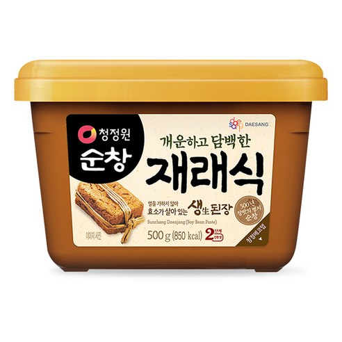 깊고 풍부한 맛의 향연, 청정원 순창 재래식 생된장 500g, 당신의 식탁을 풍요롭게 채우다