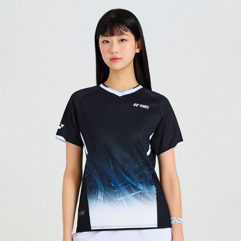 요넥스 여성용 배드민턴 게임 반팔 티셔츠 261TS020F