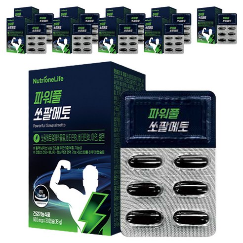 뉴트리원 파워풀 쏘팔메토 로르산 115, 30정, 10개