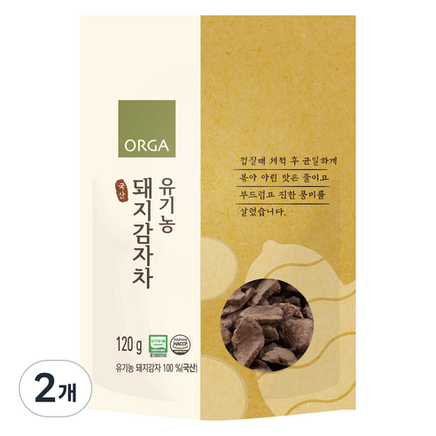 올가홀푸드 유기농 돼지감자차, 120g, 1개입, 2개