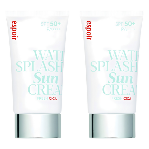 에스쁘아 워터 스플래쉬 선크림 프레쉬 시카 SPF50+ PA++++, 60ml, 2개 60ml, 2개
