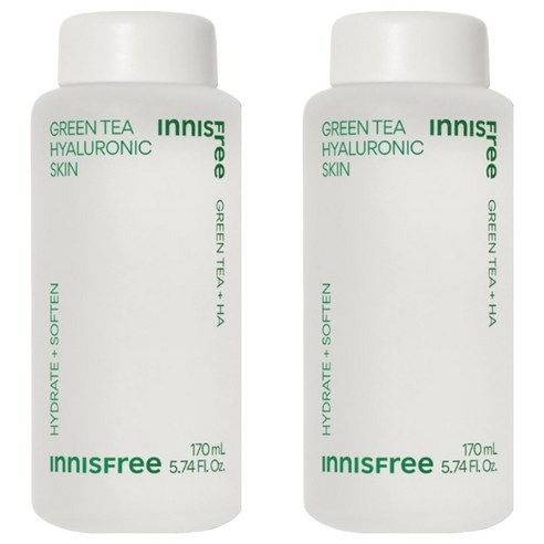 [비건뷰티] 이니스프리 그린티 히알루론산 스킨, 170ml, 2개