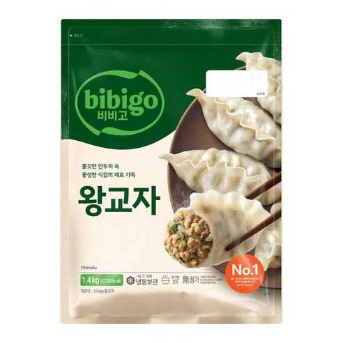 비비고 왕교자 (냉동), 1.4kg, 2개 후기 분석 - 조리법 안내