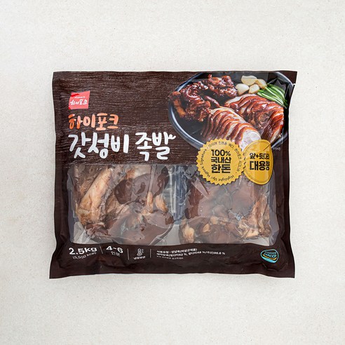 한돈 갓성비 족발 (냉장), 2.5kg, 1개 후기 분석 - 신선한 냉장 육질 상태