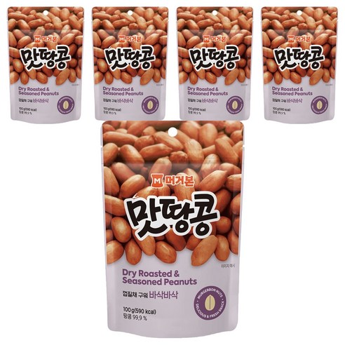 머거본 맛땅콩, 100g, 5개