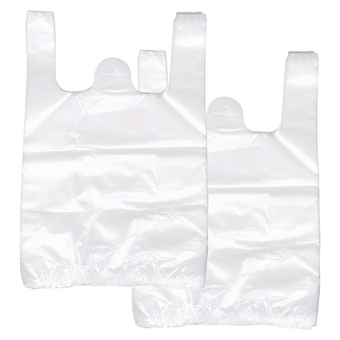 MEO 손잡이 비닐 봉투 5호 흰색 42 X 50cm, 10L, 180개