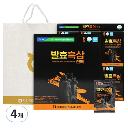 농협 6년근 발효흑삼진액 5p, 4개, 2.1L