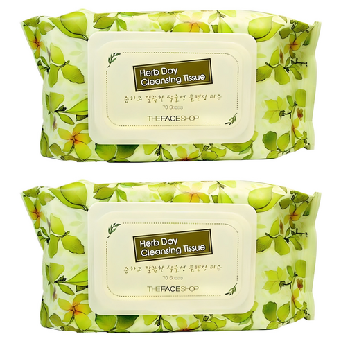 더페이스샵 허브데이 클렌징 티슈 솔직 후기 | 피부 타입별 분석 - 상품 이미지 1