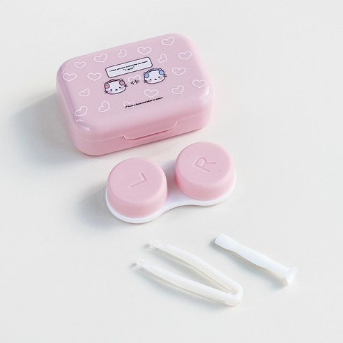 라피던트 하트냥 렌즈 케이스 + 집게 + 흡착봉 세트