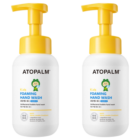 아토팜 키즈 포밍 핸드워시, 라즈베리향, 2개, 300ml