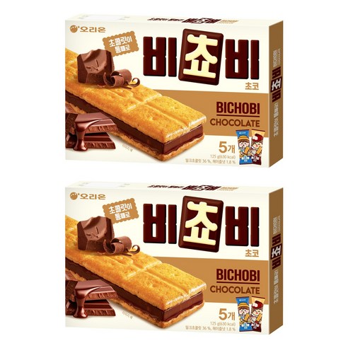오리온 비쵸비 비스켓, 125g, 2개 역대가