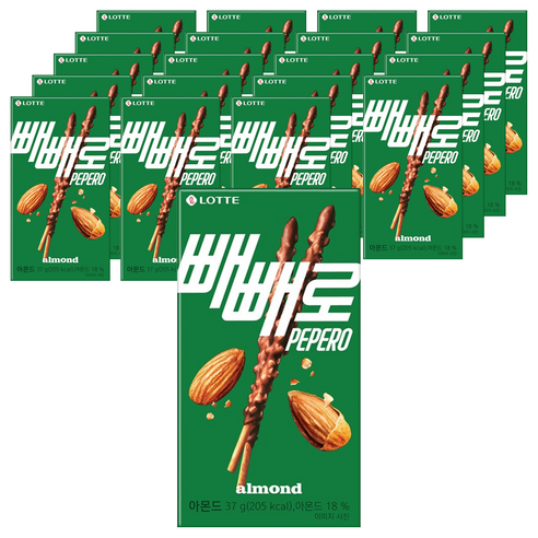 빼빼로 아몬드, 37g, 20개