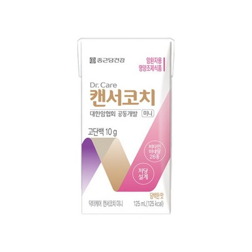 종근당건강 닥터케어 캔서코치 미니 암환자영양식 125ml, 24개 솔직 후기 | 실사용자 리뷰 분석 - 상품 이미지 2