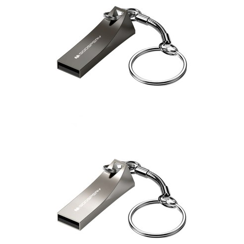 구스페리 USB 메모리 실버 전면 사진 실제 사용 후기