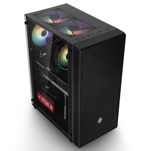 Abco NCORE PLUS Kernel 鋼化玻璃 Lunar Rainbow PC 機箱 中塔 黑色, 單品 - 外殼 | 酷澎