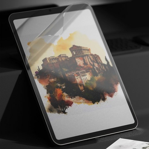 신지모루 저반사 드로잉 종이질감 강화유리 액정보호필름 세트 이미지 2