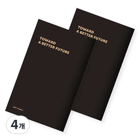 모노그램 16WEEKS 위클리 플래너 MG-0045, 퓨어 블랙, 4개