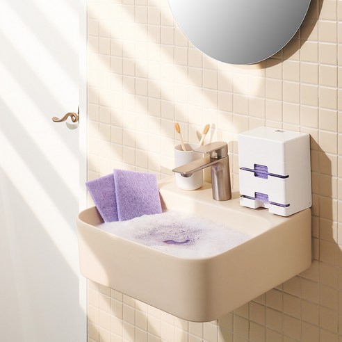 스카치브라이트 베이킹소다 톡톡 크린스틱 후기 분석 - 시트 리필 장착 디테일