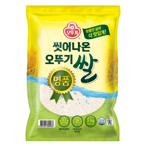 오뚜기 씻어나온 명품 오뚜기 쌀, 5kg, 1개, 상등급