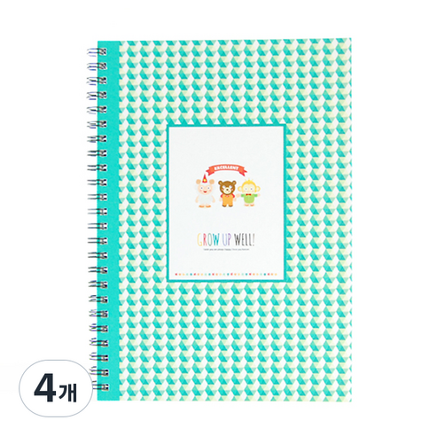 제이밀크 달콤한파티 수유일지, 블루, 4개